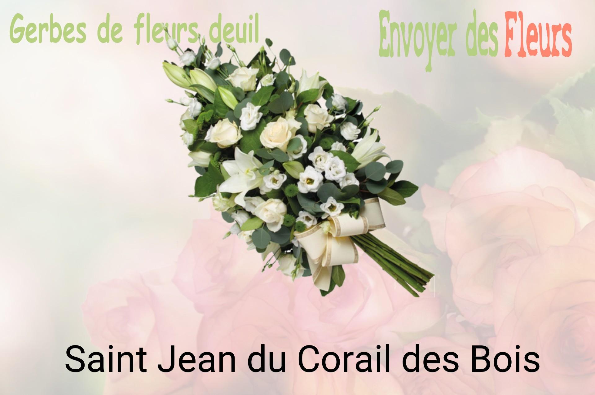 Gerbe de fleurs de deuil livrée à Saint-Jean-du-Corail-des-Bois
